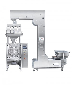 Linear electrical scale weighing packaging machine